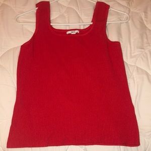 Bright red Bar lll tank top SIZE : Medium